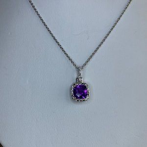 Dolce Giavonna Gem & Silverplate necklace